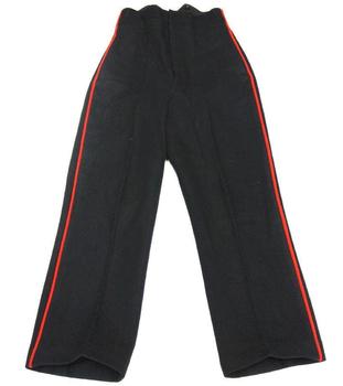 Foot Guards Musicians Black Bands Trousers With Thin Red Stripe - main image