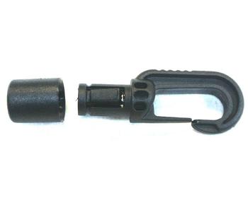 Black Plastic Bungee ends to make your own pack of 2 - main image