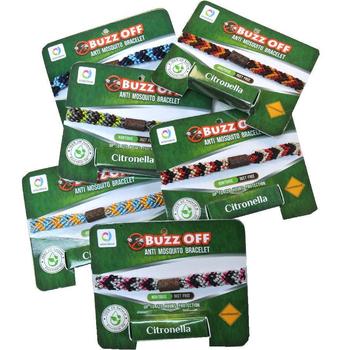 Anti Mosquito Bracelet Buzz off Citronella Natural Essential oil bracelet - main image