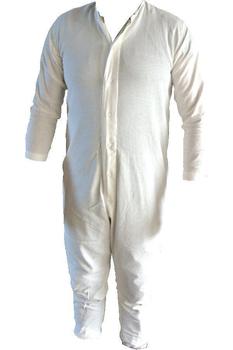 Cellular thermal combination all in one Genuine Military Issue ! button fronted white / Cream Brand new - main image