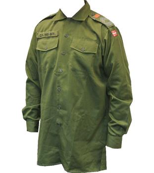 Danish Olive Green Military Shirt - main image