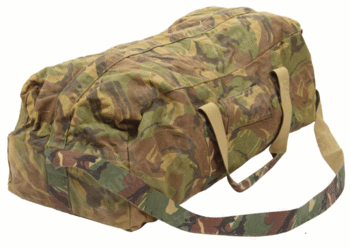 Dutch Military Issue Cargo Holdall Woodland / Desert Camo Large Holdall Used - main image