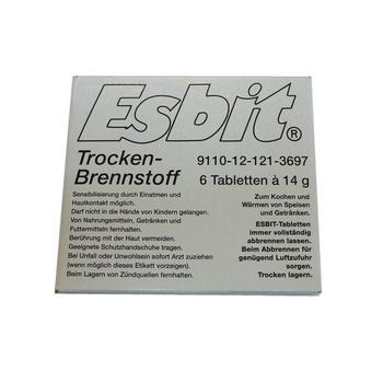 Esbit Solid Fuel Pack Of 6 Tablets 14g - main image