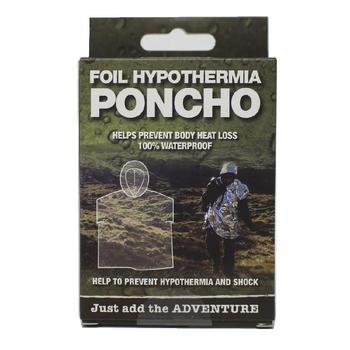 Foil Hypothermia Emergency Poncho - main image