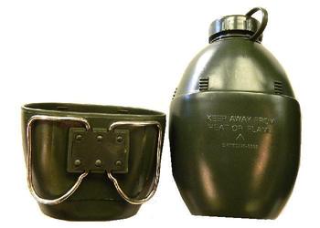 NATO Type Water Bottle Plastic 58 Pattern Style Water Bottle And Mug Olive Or Black - main image