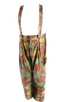 Italian San Marco Telo Mimetico Vintage 3 Colour Camo Trousers With Braces - main image