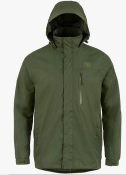 Olive Waterproof Jacket Highlander Kerrera Waterproof And Breathable Lined Coat - main image
