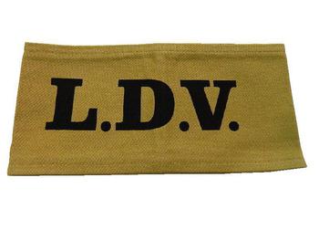 LDV (Local Defence Volunteer) Khaki Printed Arm Band Great For WWII - main image