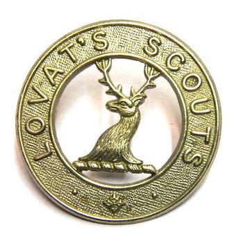 Lovat Scouts Cap Badge Je Suis Prest - main image