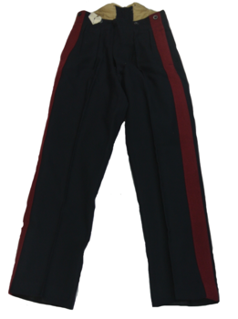 Maroon stripe guards trousers - main image