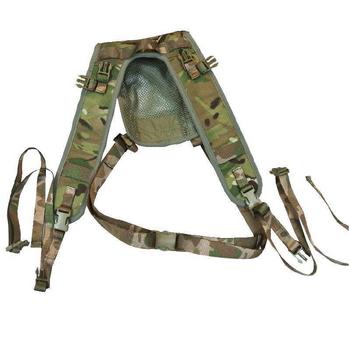 MTP Yoke Genuine Issue PLCE Multicam Webbing Side Pouch Yoke With Green Link Straps - main image