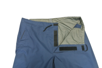 RAF Blue MVP Waterproof Breathable Zip Bottom Corded Waist Over Trousers - main image