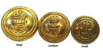 Naval Brass Buttons Kings Crown - main image