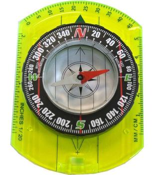 Orienteering Compass Kombat Fluorescent Hi-viz Base Orienteering Compass - main image