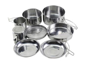 Stainless Steel Cook Set Highlander Peak Weekender Cookware Kit  (CP215) - main image
