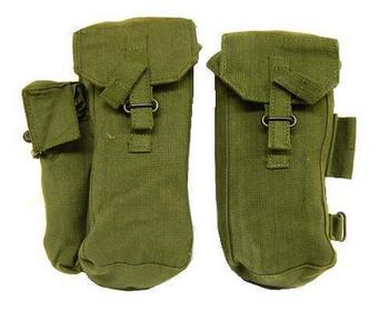 58 Pattern Webbing Pouches Left and Right Pouch Used - main image