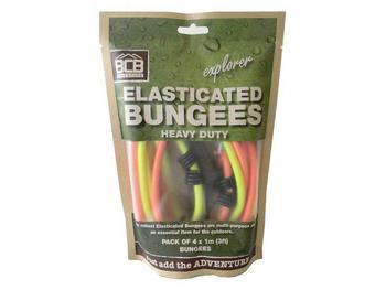 Pack Of Hi Viz Neon Bungees Pack Of 4 Elasticated Bungee - CM031DBX - main image