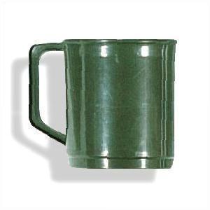 Army Style Plastic Mug Olive Green Polypropylene Mugs In 2 Sizes - main image