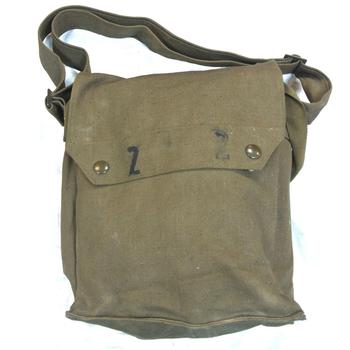 Military Issue Stud Fastening Gas Mask Bag - main image