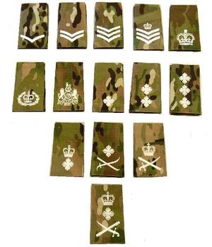 MTP Rank Slide Multicam Rank Tab Slide, Various Pairs - main image