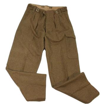 Battle Dress Trousers 1949 Pattern British Army Military Issue Khaki Trousers  - main image