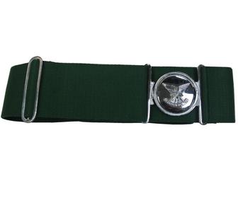 Rhodesian Selous Scouts Stable Belt Green Special Forces Style Belt And Chrome Buckle - main image