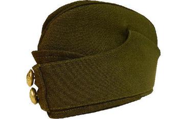 Khaki Side Cap WWII Style Army Wartime WW2 Khaki Side Chip Hat, New - main image