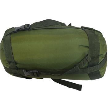 New Jungle Sleeping Bag Olive Green Lightweight Compact Softshell Jungle Sleeping Bag With Compression Bag - SB104 - main image