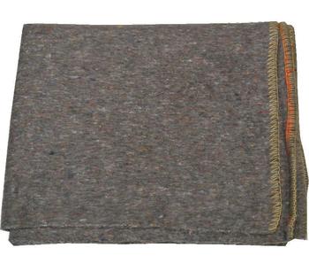 Military issue Blanket speckled grey / brown edged blanket - main image