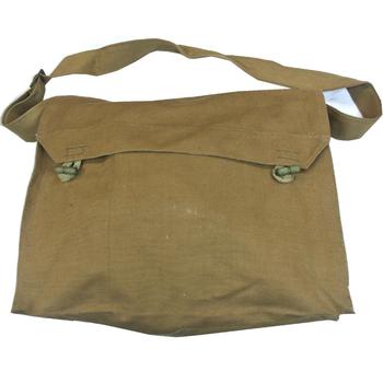 Canvas Military Issue Gas Mask Bag With Toggle Fastening - main image
