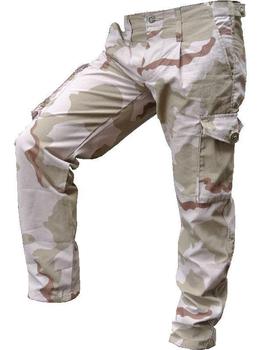 Tri Color 3 Colour Desert Camo Ripstop Military Style Combat Trousers *New* - main image