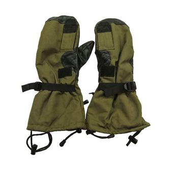 Dutch Military Issue Trigger Finger Mitts - Olive Green Goretex  - main image