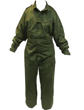 Coverall Olive Green British Army Military Issue Velcro Fronted With Chest Pocket, New - main image