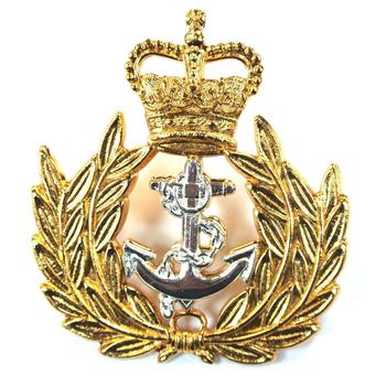 Royal Navy Chief Petty Officer  And Warrant Officer Metal Cap Badge  - main image