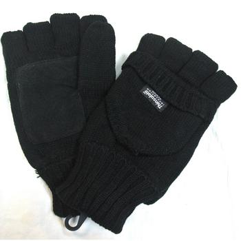 Highlander brand fingerless thinsulate shooters mitts with suede palms - main image