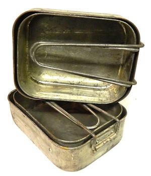 WWII Mess Tins WW2 Mess tin set of two Graet for Re en-actors  - main image