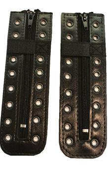 Boot Zips Black 8 Or 9 Eyelet Zipits For Combat Boots, New - main image
