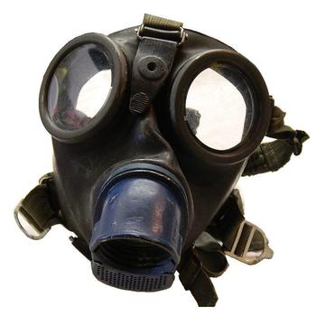 German WWII Gas Mask, 1940's WW2 BMW Collectors Gas Mask Respirator And Filter - main image