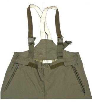 German Military Olive Green Gore-tex Braced Overtrousers - main image