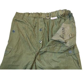 Vintage German NVA Issue Lightweight Olive Denim Combat Trousers - main image