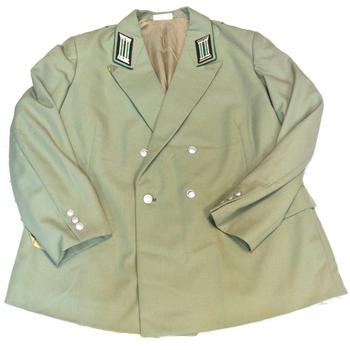 German Military Issue Pale Green Double Breasted Uniform Tunic  - main image