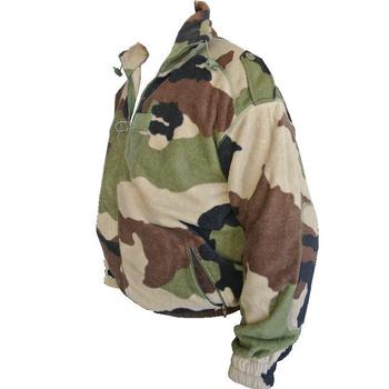 French Camo Fleece Jacket, Warm Hard wearing Woodland CCE Camo Fleece Coat, New - main image