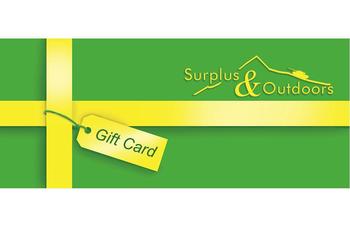 Gift Card from Surplus and Outdoors