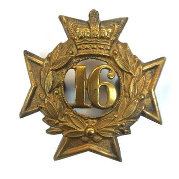 Glengarry badge of the 16th (Bedfordshire) regiment
