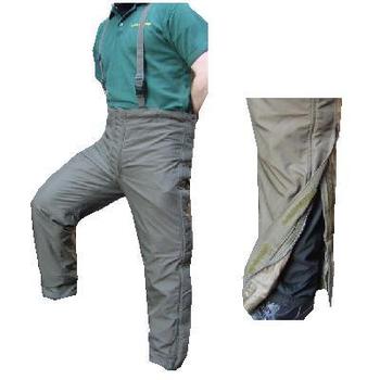 Olive Green Fully Lined Gortex Bib Brace Trousers - main image