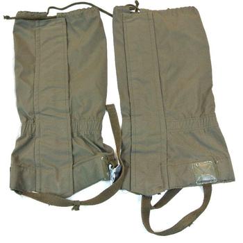 Olive green German military issue gaiters (grade 2) - main image