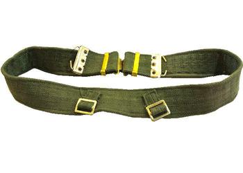Army Style Webbing Belt 37 Pattern Imported Military Khaki Or Green Webbing Belt - main image