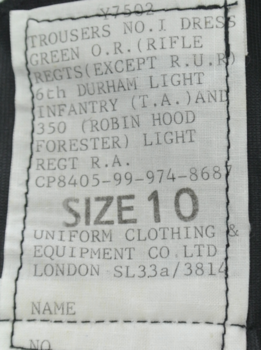Green no1 dress trousers - main image