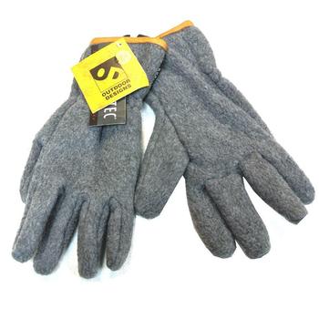 Warm Soft Feel Gloves Grey Polartec Fleece Gloves - main image