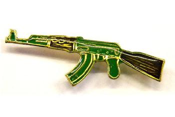 Gun Shaped pin badge